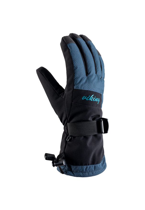 Rękawice damskie narciarskie Viking Tanuka. Kolor: niebieski. Sezon: zima. Sport: narciarstwo