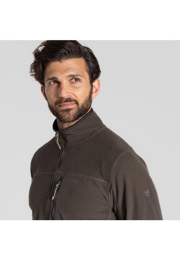 CRAGHOPPERS - Bluza rozpinana męska Craghoppers NosiLife Spry Jacket. Kolor: zielony