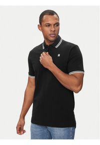 G-Star RAW - G-Star Raw Polo Dunda D17127-5864 Czarny Slim Fit. Typ kołnierza: polo. Kolor: czarny. Materiał: bawełna #1