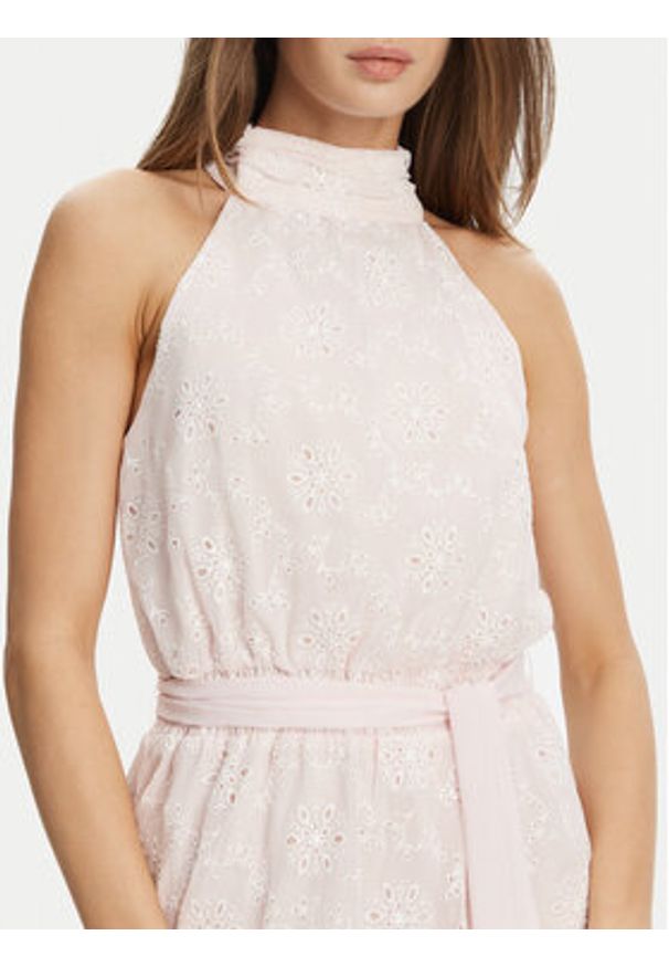 Guess Sukienka letnia W5GK15W0WA2 Różowy Regular Fit. Kolor: różowy. Materiał: syntetyk. Sezon: lato