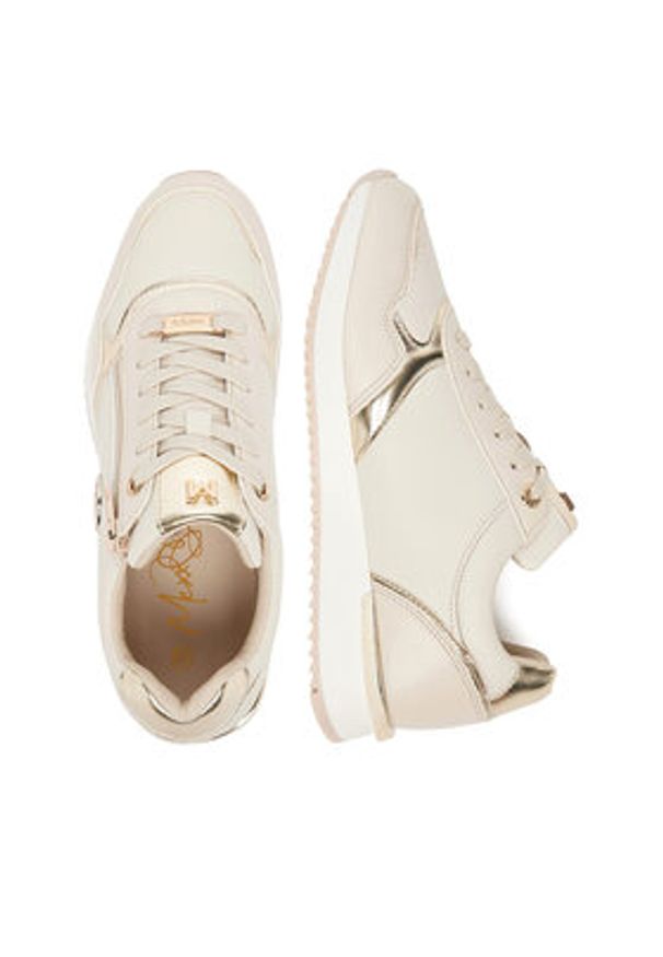 MEXX Sneakersy MI001013151W Beżowy. Kolor: beżowy. Materiał: skóra