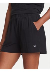 Emporio Armani Szorty sportowe EW000781 AF12192 UC001 Czarny Regular Fit. Kolor: czarny. Materiał: wiskoza #5