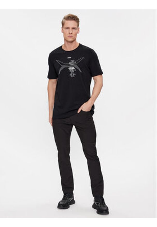 BOSS - Boss T-Shirt 50506358 Czarny Regular Fit. Kolor: czarny. Materiał: bawełna