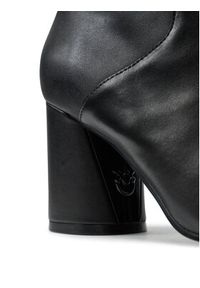 Pinko Botki PINKO STIVALETTI CINDY 12 - ANKLE BOOT SD0135P001Z99 Czarny. Kolor: czarny. Materiał: skóra