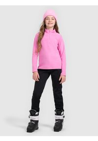 4f - 4F Spodnie narciarskie softshell membrana 5000 dziewczęce - czarne 122 (6-7 lat). Stan: podwyższony. Kolor: czarny. Materiał: softshell. Sezon: lato. Sport: narciarstwo #1