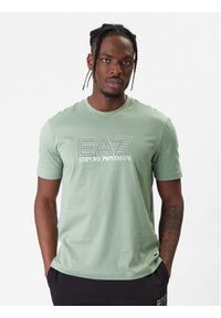 EA7 Emporio Armani T-Shirt 7M001307 AF10375 U7243 Zielony Regular Fit. Kolor: zielony. Materiał: bawełna #1