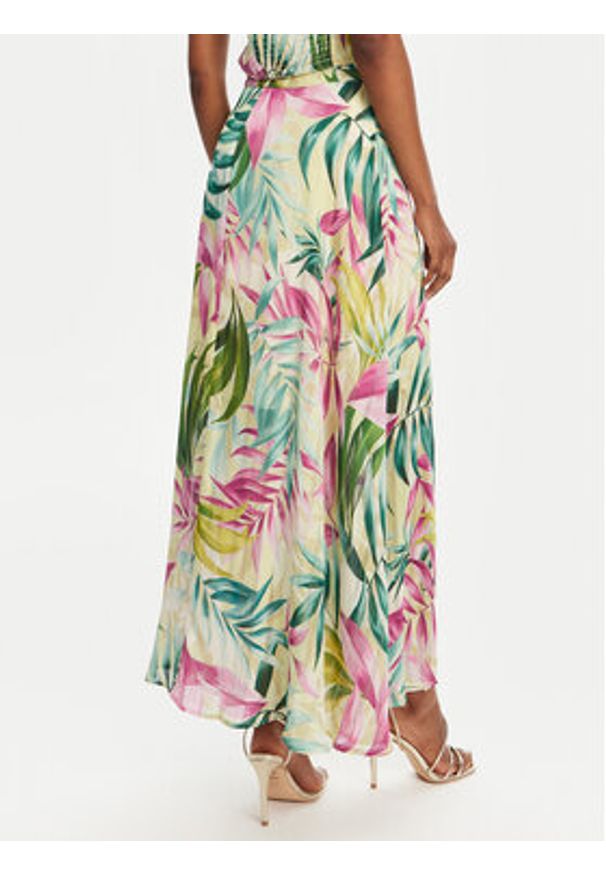 Guess Spódnica midi W5GD66 WH9Z2 Zielony Regular Fit. Kolor: zielony. Materiał: syntetyk