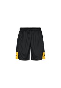 Szorty Kappa Daggo. Kolor: czarny, wielokolorowy, żółty. Materiał: poliester, materiał. Długość: krótkie. Sport: fitness