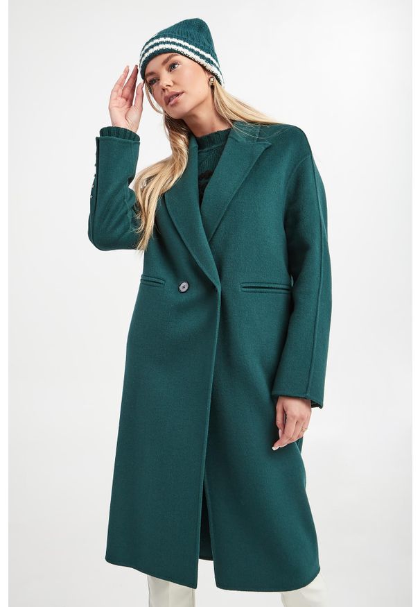 Ermanno Firenze - Płaszcz damski wełniany ERMANNO FIRENZE. Materiał: wełna