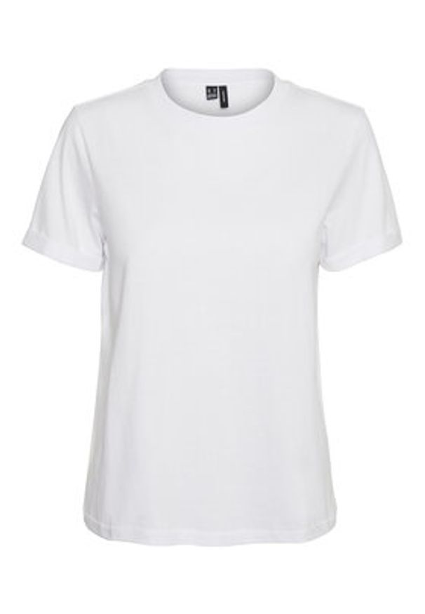 Vero Moda T-Shirt Paula 10243889 Biały Regular Fit. Kolor: biały. Materiał: bawełna