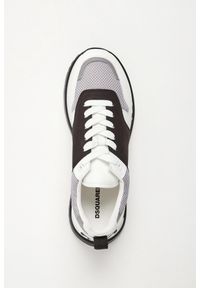 Sneakersy męskie DSQUARED2. Materiał: skóra, materiał. Wzór: aplikacja