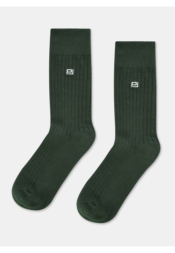 Pako Lorente - PAKO LORENTE - Zestaw skarpet męskich w prążek. Materiał: bawełna, poliester, elastan. Wzór: prążki