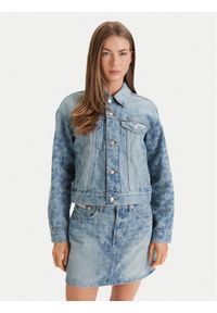 Calvin Klein Jeans Kurtka jeansowa LV047F677G Niebieski Regular Fit. Kolor: niebieski. Materiał: bawełna #1