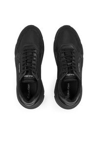 Calvin Klein Sneakersy Low Top Lace Up Mix HM0HM01255 Czarny. Kolor: czarny