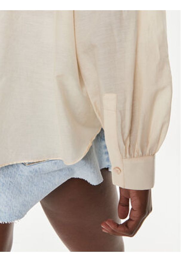 Pinko Bluzka Elf 103744 A1XU Beżowy Relaxed Fit. Kolor: beżowy. Materiał: bawełna