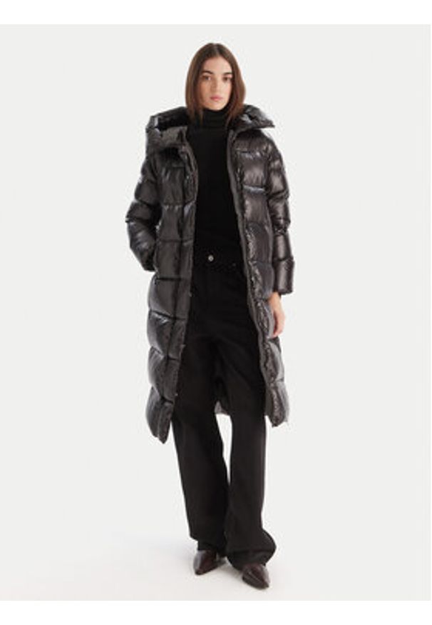 Hetrego - Hetregó Kurtka puchowa Eifel 8P781 25WD24 Czarny Regular Fit. Kolor: czarny. Materiał: syntetyk