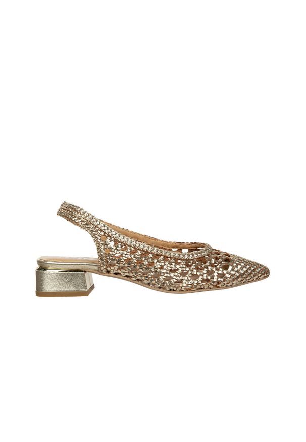 Sandały Gioseppo Piskove Platinium 602212, Złoty, Skóra naturalna - 36. Kolor: złoty. Materiał: skóra. Styl: elegancki