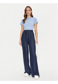 Guess Jeans T-Shirt W5RI54 J1314 Niebieski Regular Fit. Kolor: niebieski. Materiał: bawełna #4