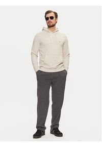 TOMMY HILFIGER - Tommy Hilfiger Bluza Essential MW0MW37235 Beżowy Regular Fit. Kolor: beżowy. Materiał: bawełna