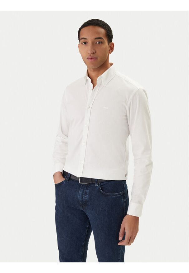 BOSS Koszula Rickert 50553001 Biały Regular Fit. Kolor: biały. Materiał: bawełna