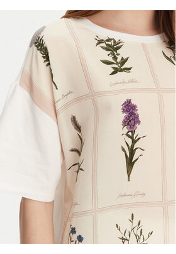 Weekend Max Mara T-Shirt Pampas 2515941082 Biały Relaxed Fit. Kolor: biały. Materiał: bawełna