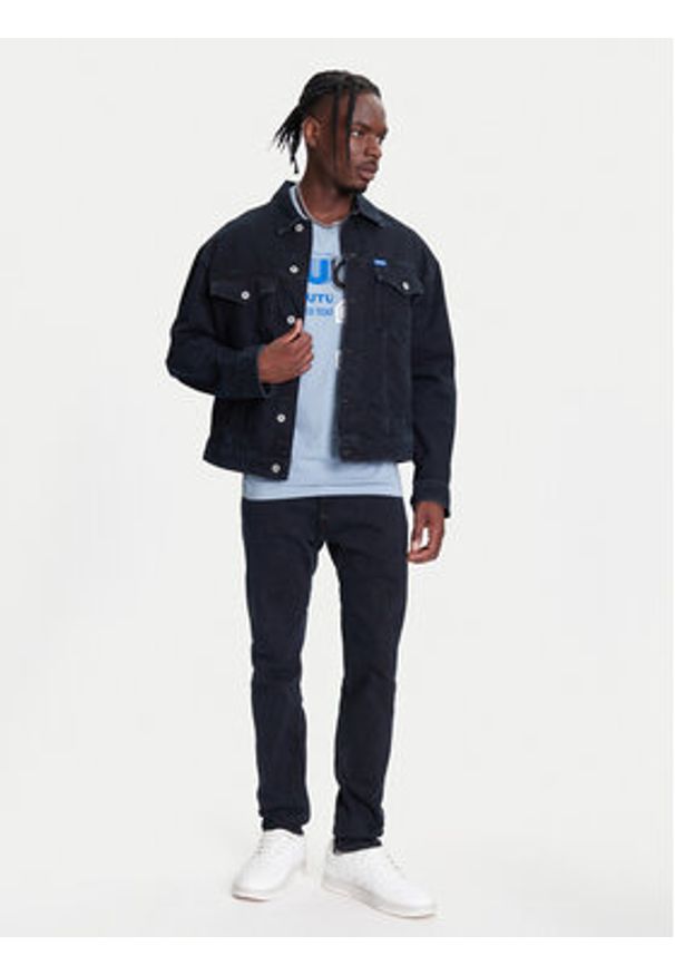 Hugo - HUGO Jeansy Zane 50541548 Granatowy Extra Slim Fit. Kolor: niebieski