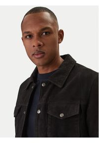 Milestone Kurtka skórzana Valerio 612205 60790 Czarny Slim Fit. Kolor: czarny. Materiał: skóra #4
