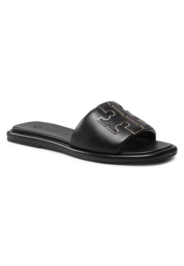 Klapki Tory Burch. Kolor: czarny. Styl: sportowy