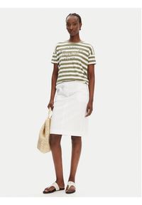 Olsen Spódnica ołówkowa 16001367 Biały Slim Fit. Kolor: biały. Materiał: bawełna #3