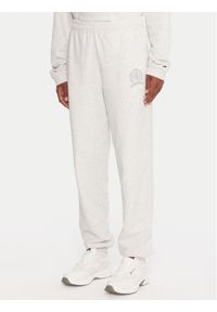 Tommy Jeans Spodnie dresowe DW0DW21702 Szary Regular Fit. Kolor: szary. Materiał: bawełna