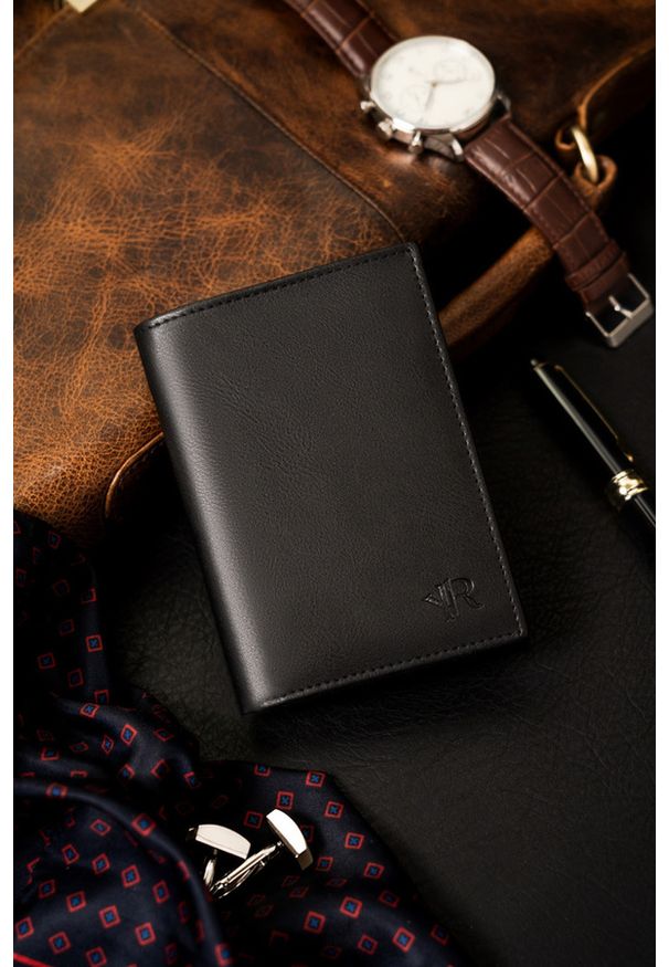 ROVICKY - Zestaw prezentowy Rovicky R-N004-120-PU03 czarny. Kolor: czarny. Materiał: skóra ekologiczna. Styl: elegancki, klasyczny