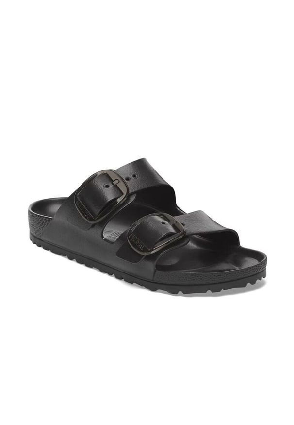 Klapki damskie Birkenstock Arizona. Kolor: czarny. Materiał: materiał, syntetyk. Sezon: lato. Sport: turystyka piesza