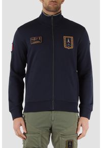 Aeronautica Militare - AERONAUTICA MILITARE Granatowa bluza męska With Patches, Rozmiar XXL. Kolor: niebieski