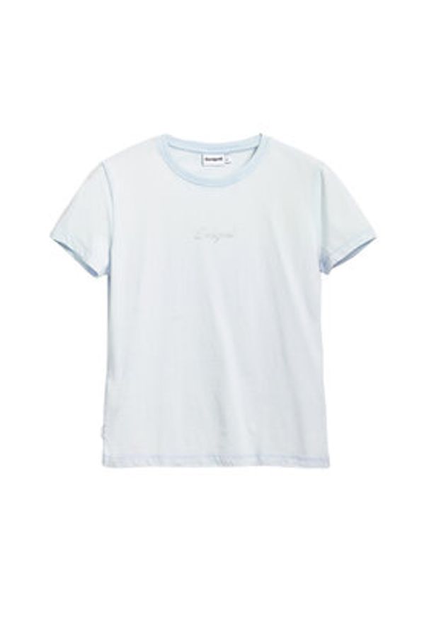 Desigual T-Shirt 25SWTK15 Błękitny Regular Fit. Kolor: niebieski. Materiał: bawełna