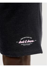 Jack & Jones Szorty sportowe Gordon Brandon 12292136 Czarny Regular Fit. Kolor: czarny. Materiał: bawełna. Styl: sportowy #8