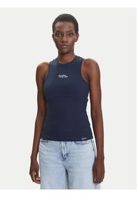 Pepe Jeans Top Red Bull Racing Logo RL500011 Granatowy Slim Fit. Kolor: niebieski. Materiał: bawełna