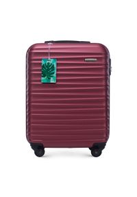 Wittchen - Mała walizka z zawieszką bordowa. Kolor: czerwony. Materiał: guma #1