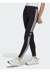 Adidas - adidas Legginsy Trefoil IB7305 Czarny Slim Fit. Kolor: czarny. Materiał: bawełna #1