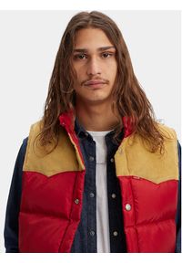 Levi's® Bezrękawnik Western Super Puffer A5634-0003 Czerwony Regular Fit. Kolor: czerwony. Materiał: syntetyk. Długość rękawa: bez rękawów #4