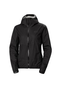 Damska wodoodporna kurtka z kapturem Helly Hansen Verglas 2.5L Fastpack. Typ kołnierza: kaptur. Kolor: czarny #1