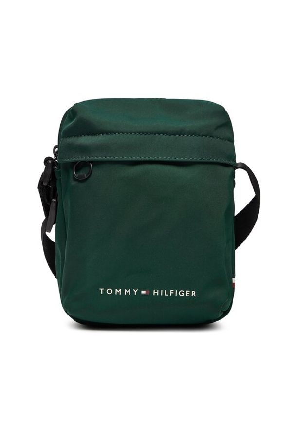 TOMMY HILFIGER - Tommy Hilfiger Saszetka Th Skyline Mini Reporter AM0AM11790 Zielony. Kolor: zielony. Materiał: materiał