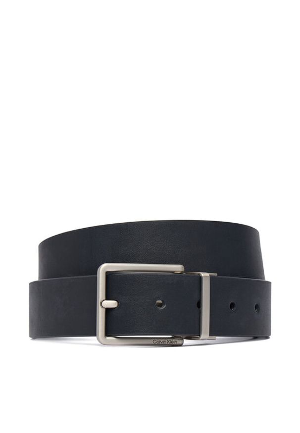Calvin Klein Pasek Warmth Buckle 35Mm Adj/Rev LV04D7064G Czarny. Kolor: czarny. Materiał: skóra