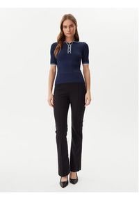 Guess Sweter W5GR37 Z3L10 Granatowy Regular Fit. Kolor: niebieski. Materiał: wiskoza