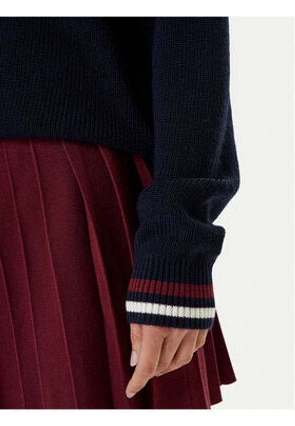 Guess Sweter V5BR01 Z1152 Granatowy Regular Fit. Kolor: niebieski. Materiał: akryl