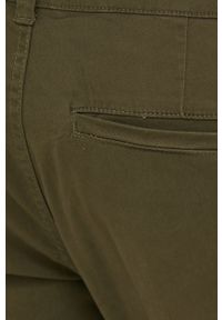 Only & Sons Spodnie męskie kolor zielony w fasonie chinos. Kolor: zielony. Materiał: tkanina. Wzór: gładki