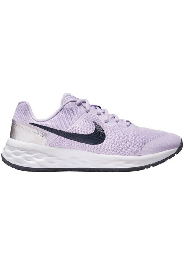 Buty do biegania Nike Revolution 6 Nn Jr DD1096 500 fioletowe. Zapięcie: rzepy. Kolor: fioletowy. Materiał: guma. Szerokość cholewki: normalna. Model: Nike Revolution