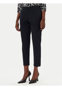 Olsen Spodnie materiałowe 14002075 Czarny Straight Fit. Kolor: czarny. Materiał: bawełna, syntetyk
