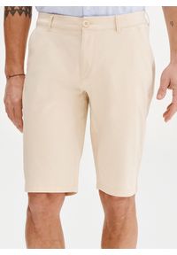Pako Lorente - PAKO LORENTE - Beżowe szorty męskie. Okazja: na co dzień. Kolor: niebieski, beżowy. Materiał: bawełna, elastan. Wzór: gładki. Sezon: lato. Styl: casual #10