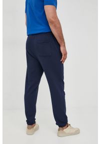 GAP spodnie dresowe męskie kolor granatowy z nadrukiem. Kolor: niebieski. Materiał: dresówka. Wzór: nadruk #3