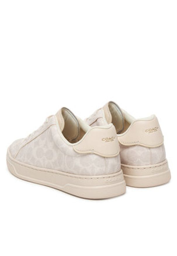 Coach Sneakersy CCN67 Écru. Kolor: kremowy. Materiał: skóra
